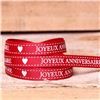 Order  Joyeux Anniversaire Ribbon - Cranberry